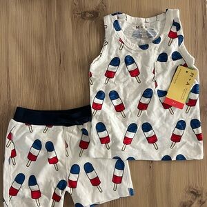 M+A Popsicle Print Tank and Shorts Set